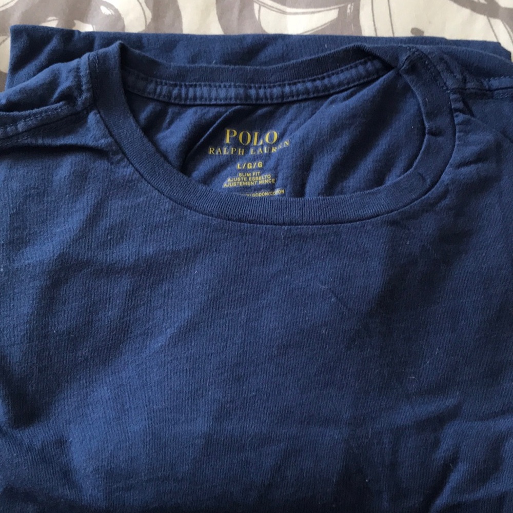 Men’s Short Sleeve Polo R. Lauren TShirt size L.